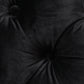 Mourd 3-Seater Sofa Classic Button Tufted Lounge Velvet Fabric with Metal Legs - Black