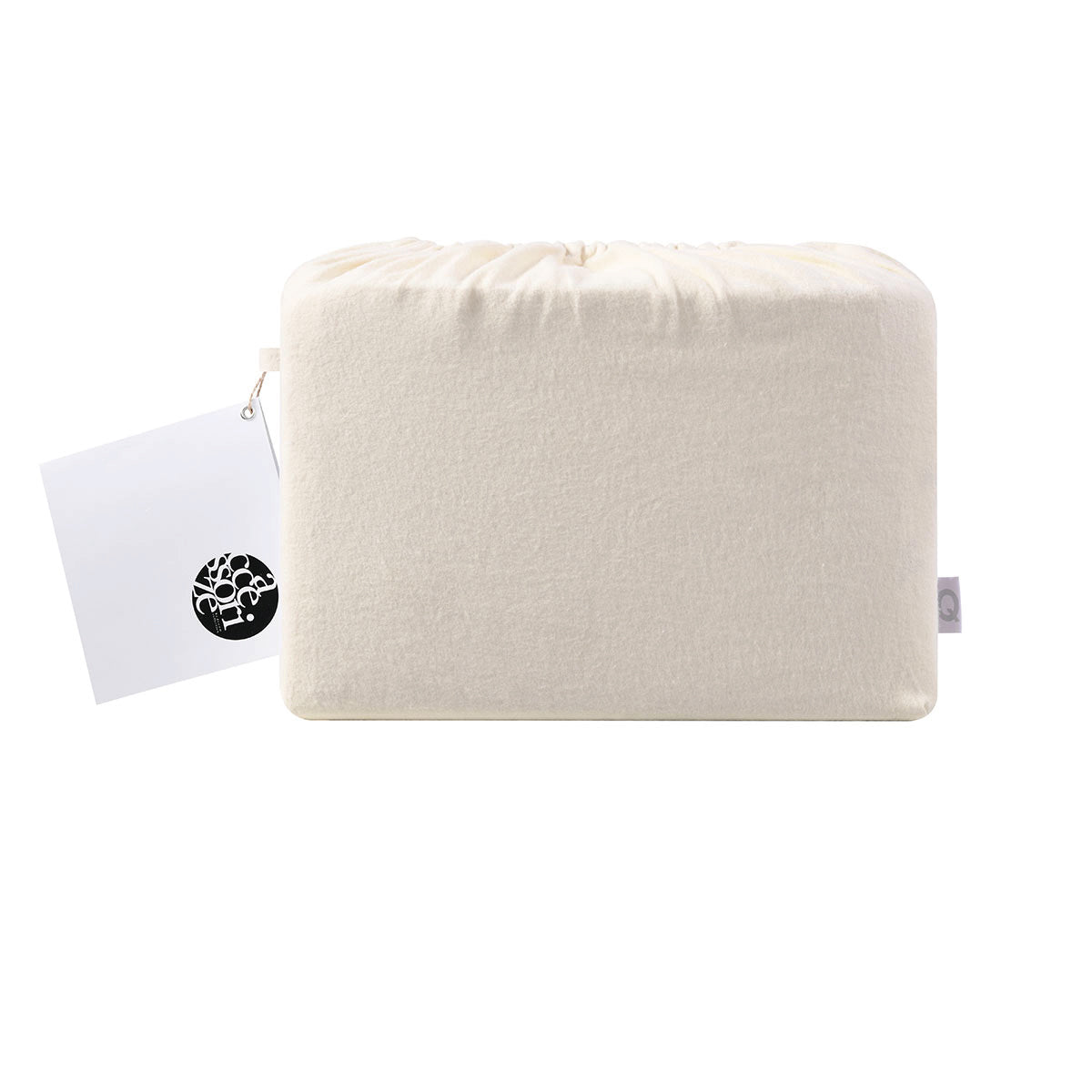 SINGLE Accessorize Cotton Flannelette Sheet Set - Ivory Single