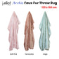 Wadi Throw Soft Blanket Faux Fur Throw Blanket 130 x 160cm - Soft Pink
