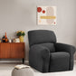 Extra-stretch Couch Cover Steel One Seater Recliner Steel