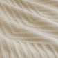 KING Linen Embossed Texture Geo Quilt Cover Set - Beige