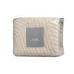 KING Linen Embossed Texture Geo Quilt Cover Set - Beige