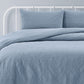 KING Pinsonic Embossed Quilt Cover Set - Bluebell