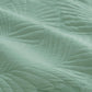 KING Quilted Quilt Cover Set - Palm Green