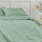 QUEEN Quilted Quilt Cover Set - Palm Green