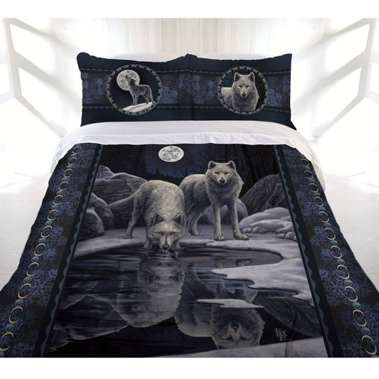 KING Quilt Cover Set - Warrior of Winter Wolves