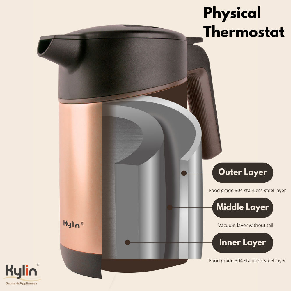 Vacuum Thermal Insulated Kettle 1.5L