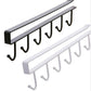 Under Cabinet Hanger 6 Hooks - Black
