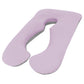 Australian Made Maternity Pregnancy Nursing Sleeping Body Pillow Pillowcase - Lilac & Grey
