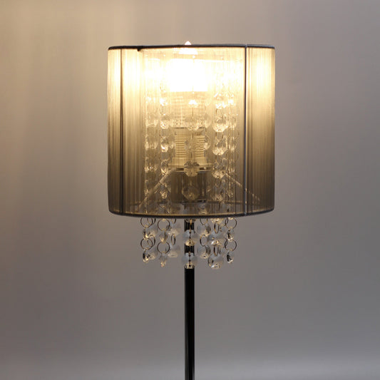 Table Lamp with Acrylic Drops - Grey
