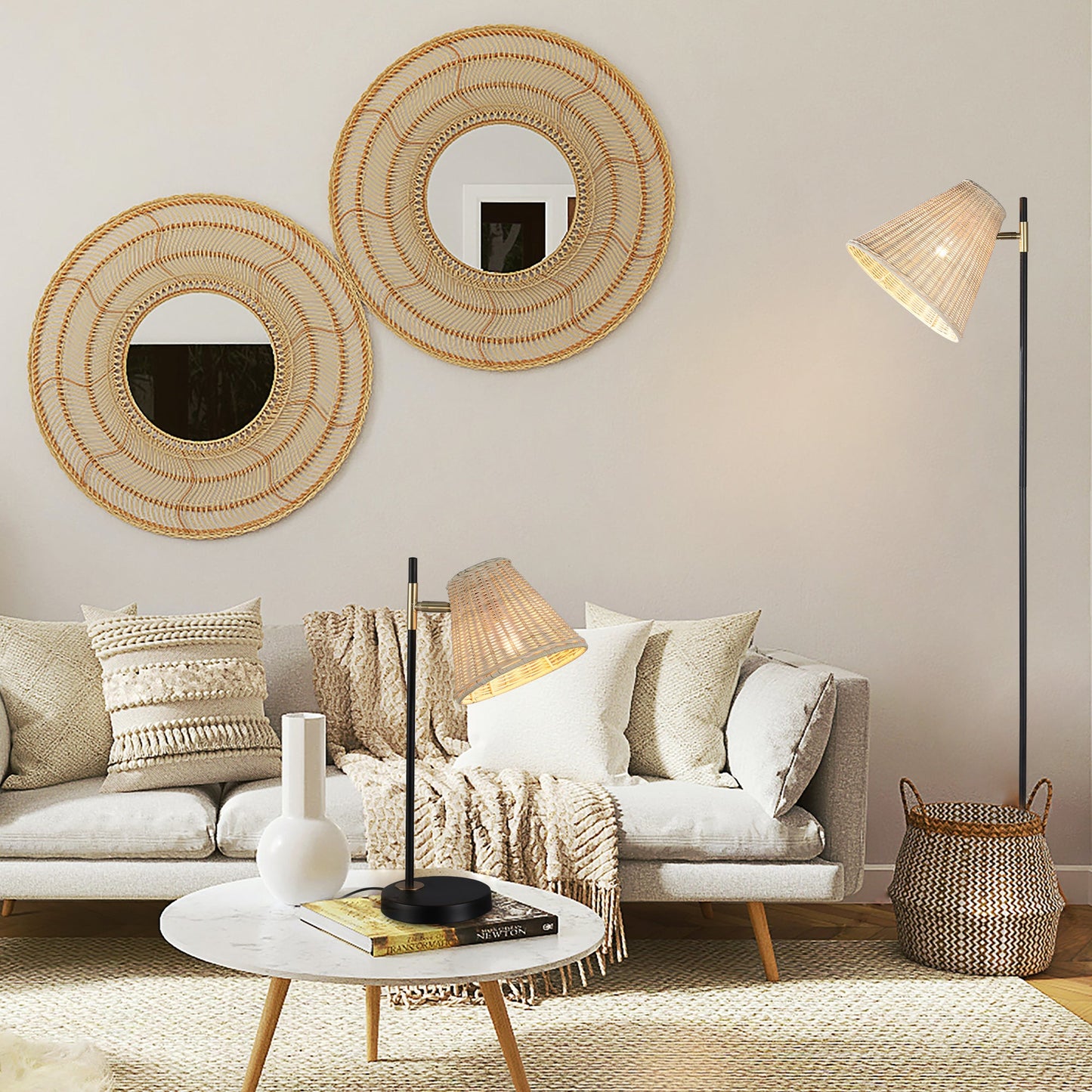 Rattan Floor Lamp