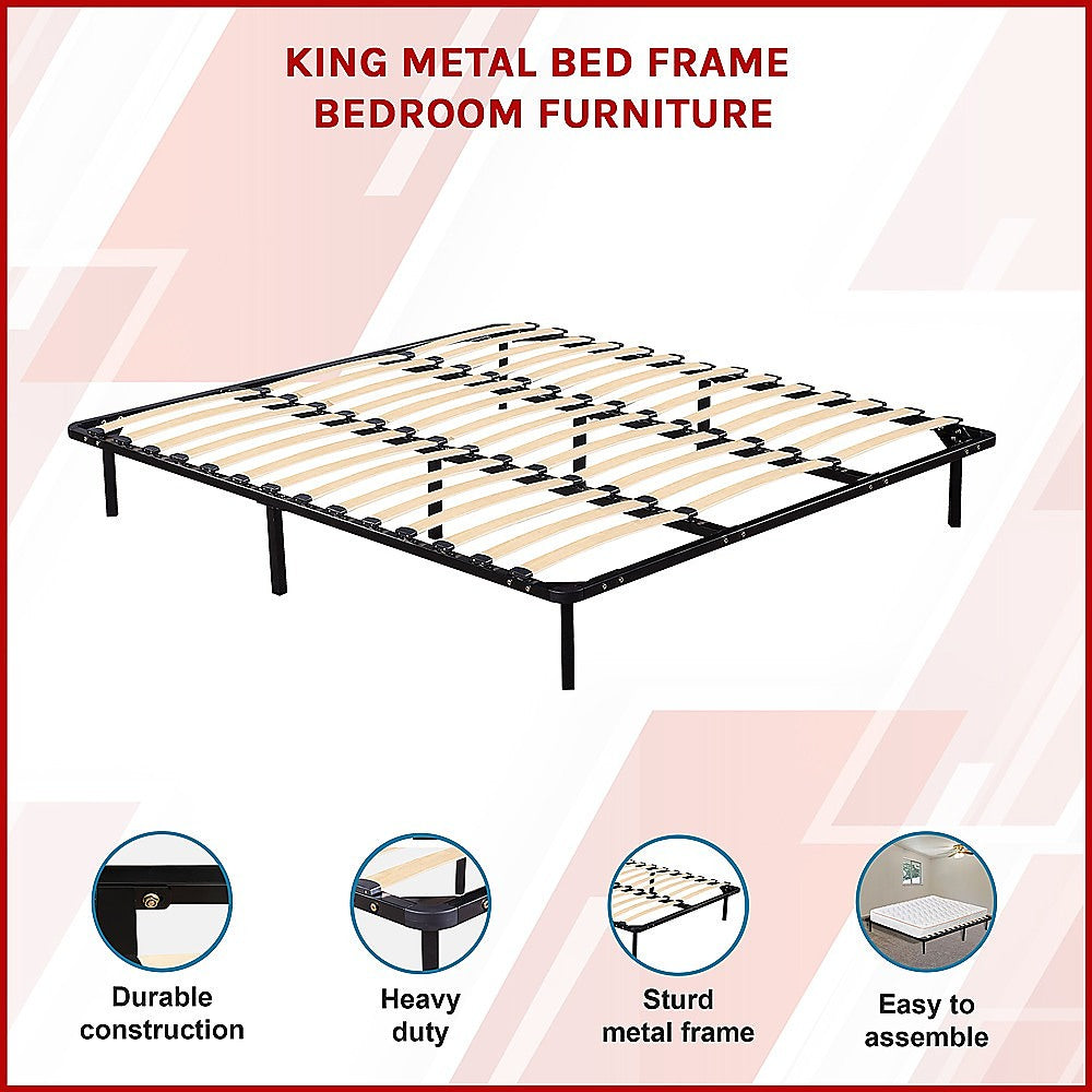 Eliana Metal Bed Frame - Black King