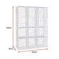 12 Cube Wire Grid Organiser Bookcase Storage Cabinet Wardrobe Closet - White