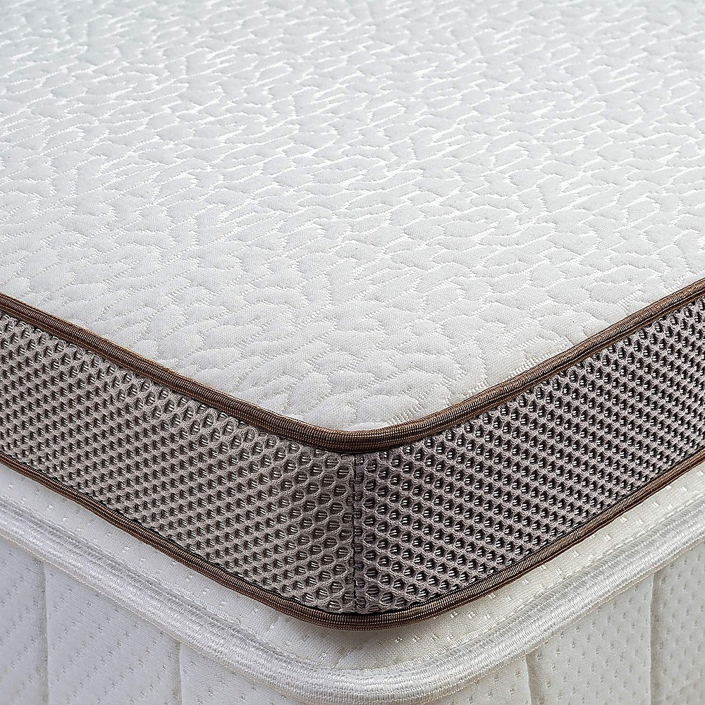 QUEEN Memory Foam Mattress Topper Cooling Gel Infused - White