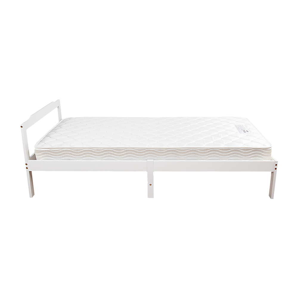 Gilly Wooden Bed Frame - White Single