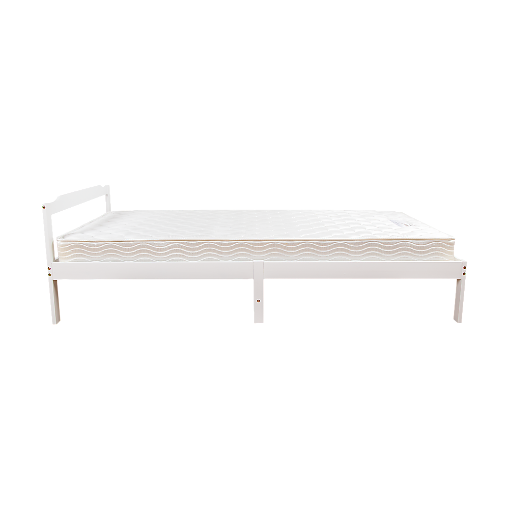 Gilly Wooden Bed Frame - White King Single