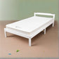 Gilly Wooden Bed Frame - White King Single