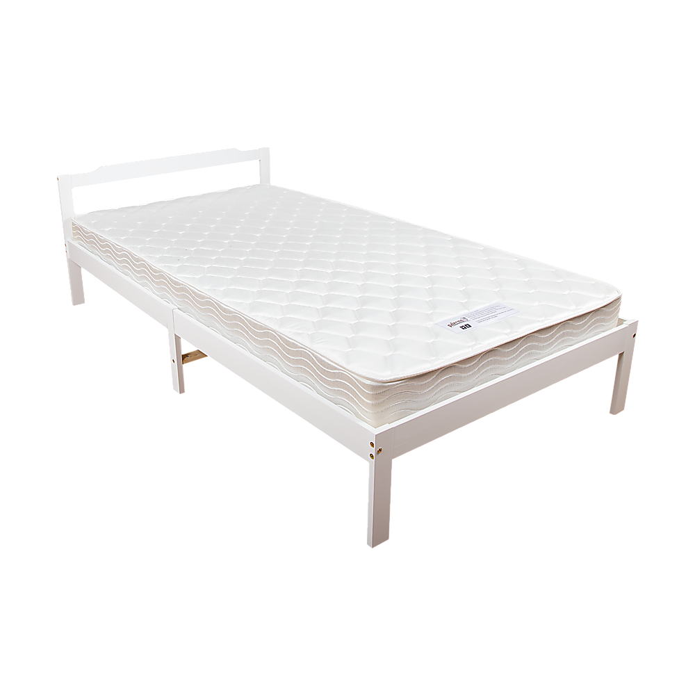 Gilly Wooden Bed Frame - White King Single