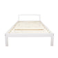 Gilly Wooden Bed Frame - White King Single