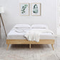 Timea Ensemble Bed Frame Wooden Slat - Natural Oak Double