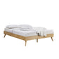 Timea Ensemble Bed Frame Wooden Slat - Natural Oak Double