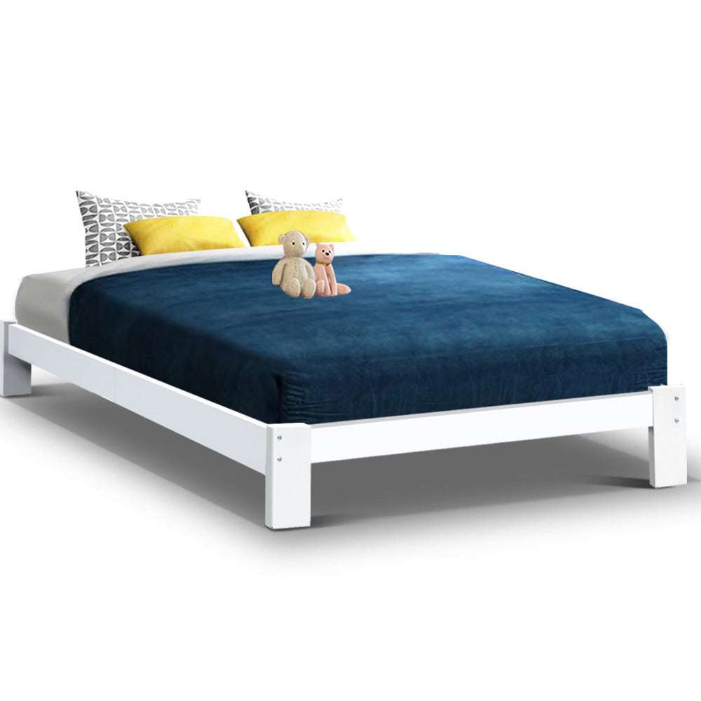 Cassidy Bed Frame Wooden Bed Base with Timber Foundation - Double