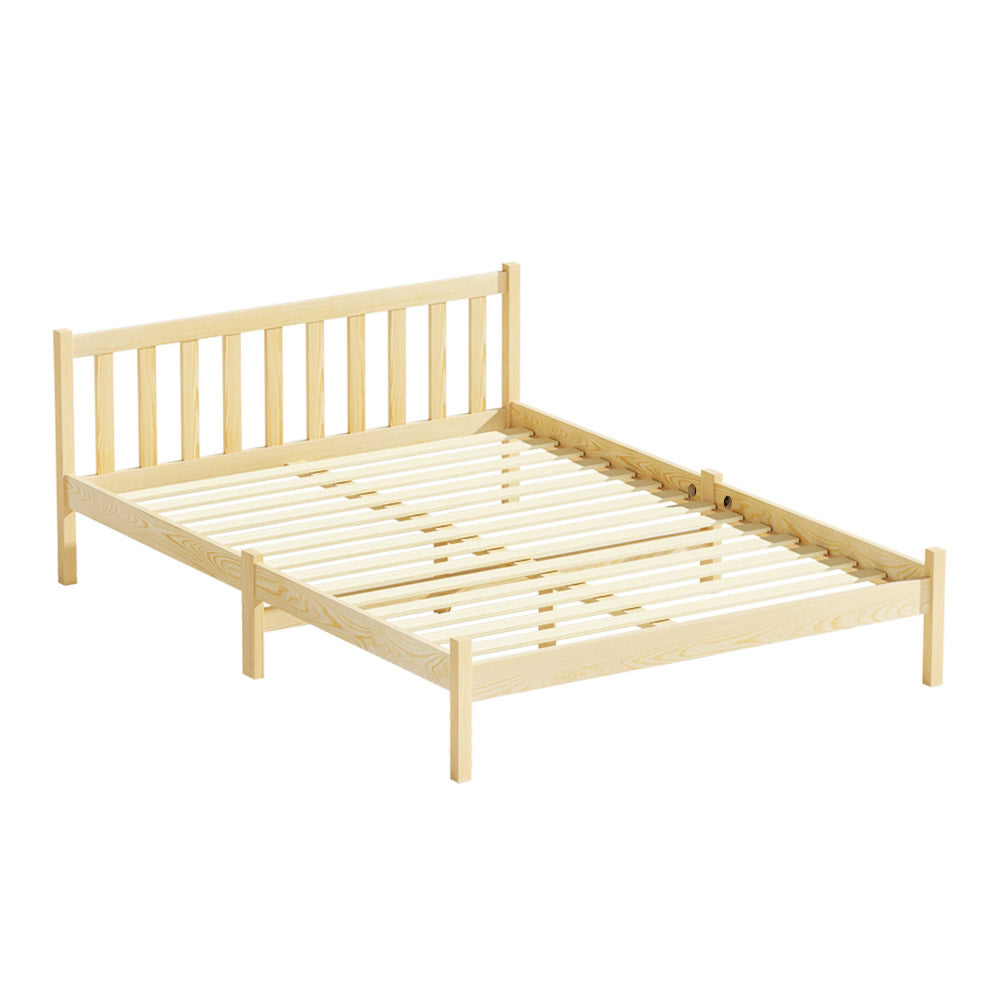 Jade Bed & Mattress Package no Drawers - Oak Double