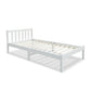 Seville Wooden Bed Frame Pine Timber no Drawers - White Single