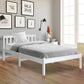 Seville Wooden Bed Frame Pine Timber no Drawers - White Single