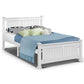 Mystique White Wooden Bed Frame no Drawers - Double