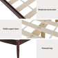 Fiji Bed Frame Wooden Base Platform - Walnut King