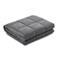 Wrigley Weighted Soft Blanket 9KG Heavy Gravity Microfibre Cover Calming Relax Anxiety Relief - Grey