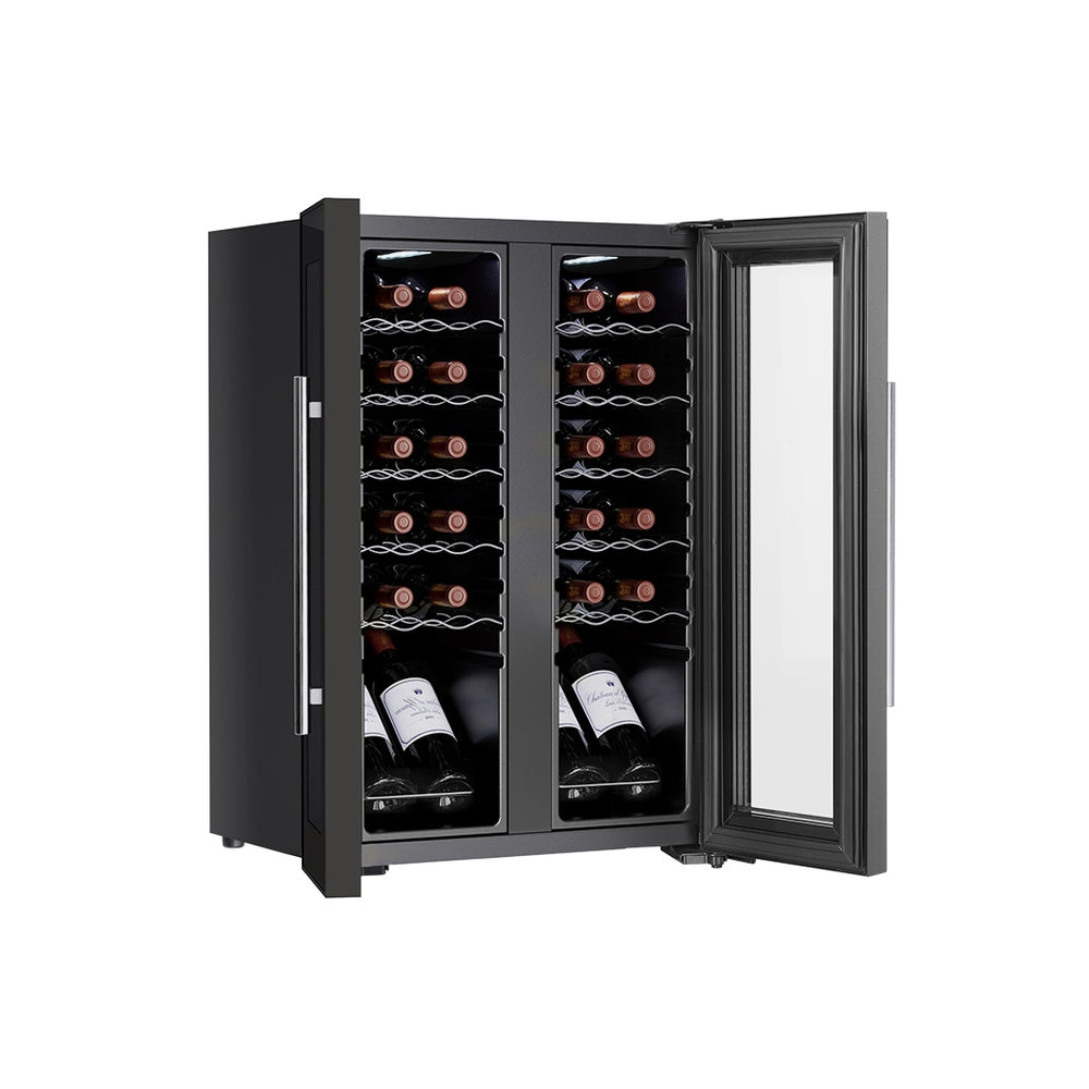 Wine Cooler Fridge Compressor Dual Zone Cellar Chiller Home 24 Bottles