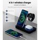 4-in-1 Wireless Charger Station Fast Charging for Phone Black
