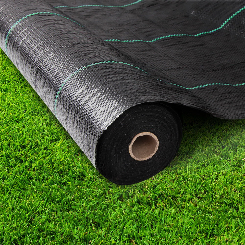 3.66mx30m Weedmat Weed Control Mat Woven Fabric Gardening Plant PE