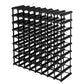 72 Bottle Timber Wine Rack Wooden Storage Wall Racks Holders Cellar - Black