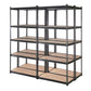 4x1.8M Garage Shelving Warehouse Rack Storage Shelves Pallet Racking Charcoal