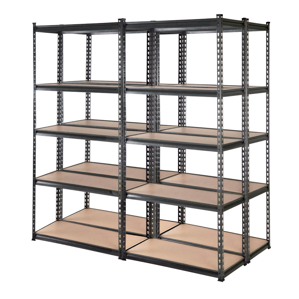 4x1.8M Garage Shelving Warehouse Rack Storage Shelves Pallet Racking Charcoal