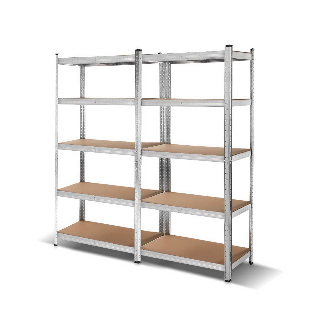 2x1.8M Warehouse Shelving Rack Racking Garage Metal Storage Shelves