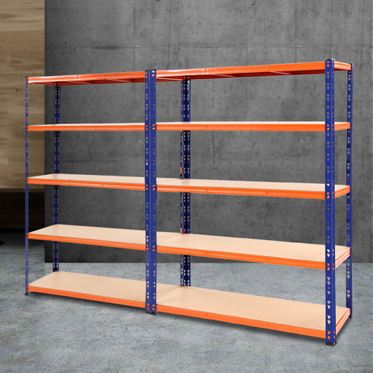 2.4MX1.8M Garage Shelving Warehouse Rack Pallet Racking Storage Steel Orange&Blue