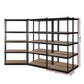 5x1.8m 5-Shelves Steel Warehouse Shelving Racking Garage Storage Rack Black