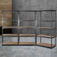 3x1.8M 5-Shelves Steel Warehouse Shelving Racking Garage Storage Rack Grey