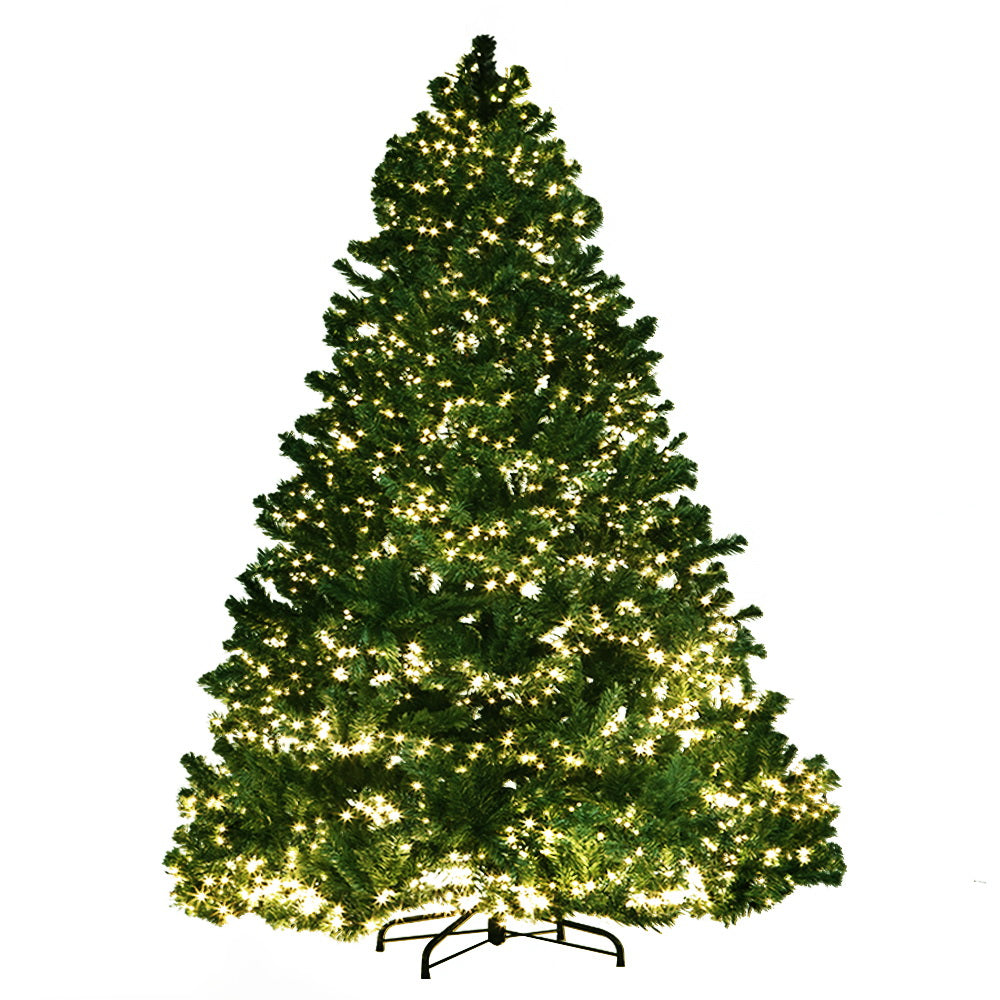 6ft 1.8m 1980 LED Christmas Tree Xmas Tree Decorations 8 Light Mode - Warm White