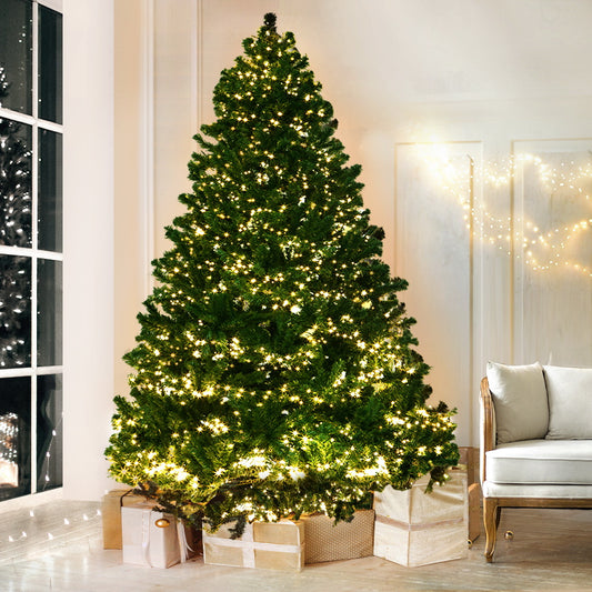 6ft 1.8m 1980 LED Christmas Tree Xmas Tree Decorations 8 Light Mode - Warm White
