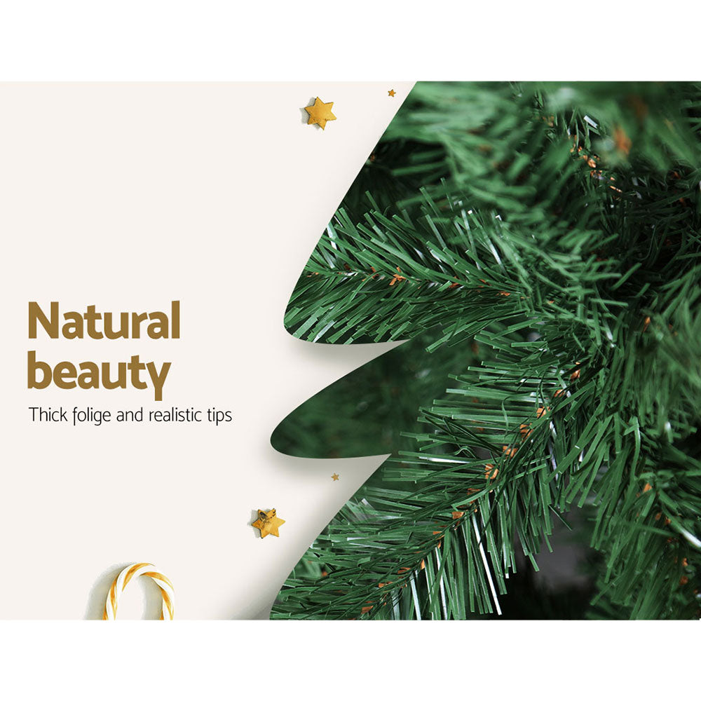 7ft 2.1m 1250 Tips Christmas Tree Xmas Tree Decorations Green