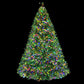 7ft 2.1m 2800 LED Christmas Tree Xmas Tree Decor Lights 8 Modes - Multi Colour