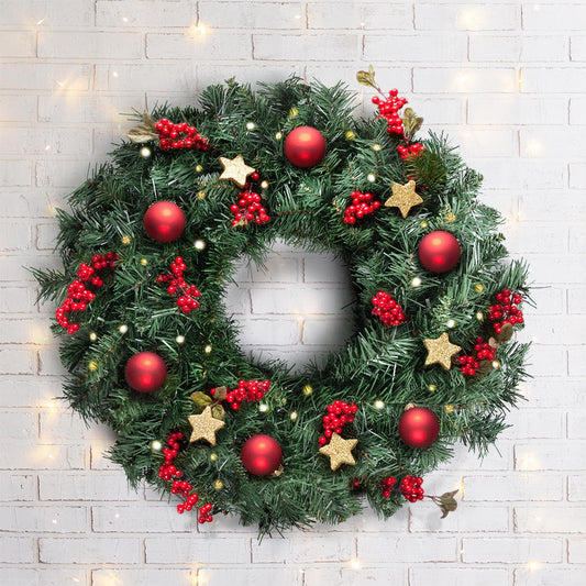 60cm Christmas Wreath Garland Xmas Decorations Wedding Party