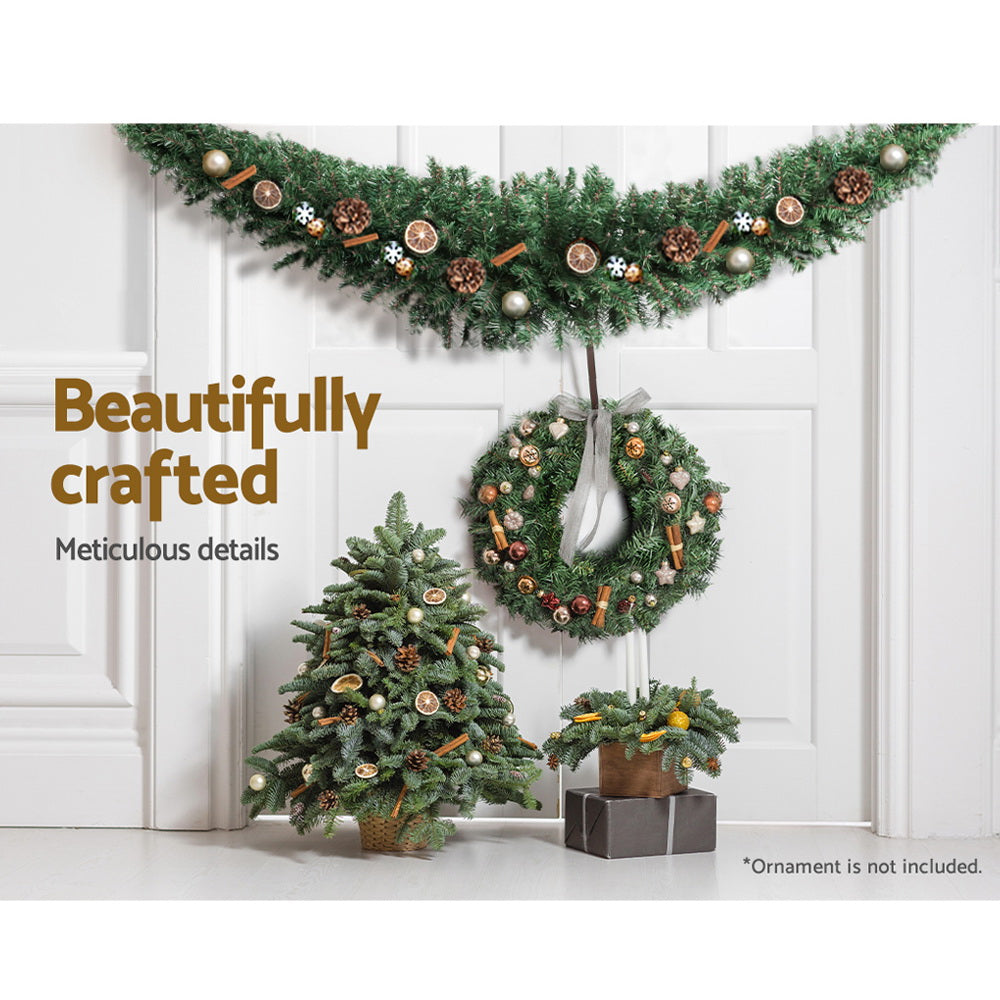 1.8m Christmas Garland Xmas Decorations Green Wedding Party