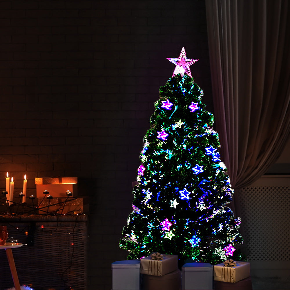 4ft 1.2m 150 Tips Christmas Tree Optic Fibre LED Xmas tree - Multi Colour