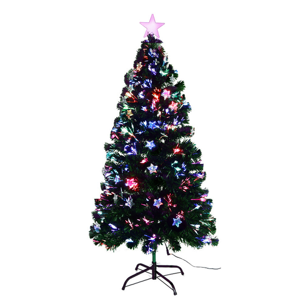 5ft 1.5m 180 Tips Christmas Tree Optic Fibre LED Xmas tree - Multi Colour